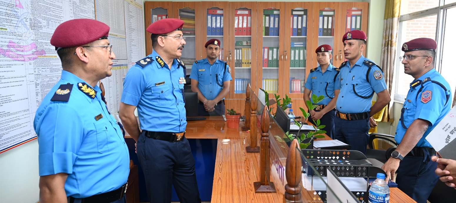 “Police Baton २०८३” का संयोजक ने.प्र.प्र.का. प्रदेश समन्वय विभागका प्रमुख प्र.अ.म.नि. शिद्धी बिक्रम शाहज्यूद्वारा को.प्र.प्र.का. वि.न.को निरीक्षण अनुगमन ।